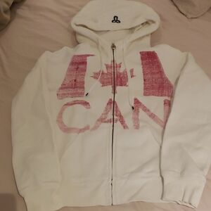 TNA Canada White Hoodie Olympics Or Canada Day